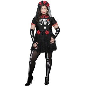 Plus Day of the dead costume set